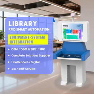 Équipement de bibliothèque intelligent, machine de prêt/retour de livres en libre-service, technologie RFID, système d'exploitation Windows 10 pour les écoles primaires - Product Image 1