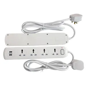 Electrical Plug and Plug Sockets Extension with 2 USB Ports Distributors