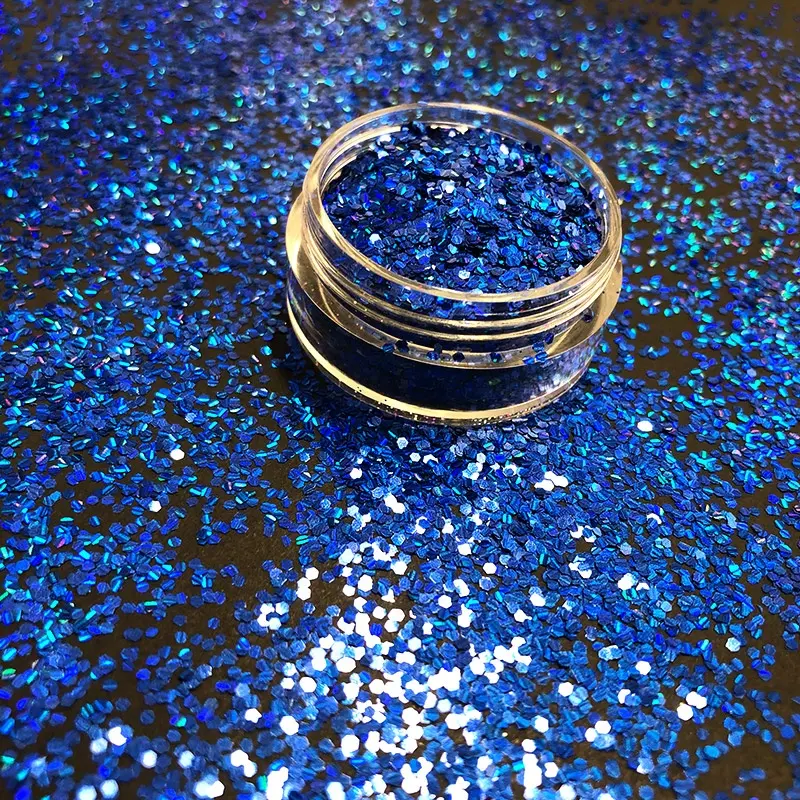 Factory Price Latest Holographic Blue Colorful Glitter Powder Party Decoration