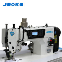 Nouvelle machine à coudre industrielle informatisée à plat avec moteur, tire-fil arrière en fer, coupe-fil automatique, point de recul automatique et presseur automatique