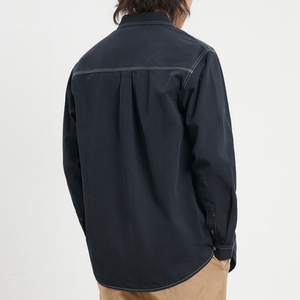 Spring 2026 New 100% Cotton Men's Casual <strong>Flannel</strong> Single Breasted Machine Washable Lapel Long-sleeved <strong>Shirt</strong> <strong>Jacket</strong> - Product Image 4