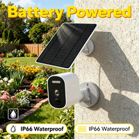 Caméras de surveillance solaires miniatures, micro, petites, de petite taille, pour l'extérieur, avec vision nocturne Wifi