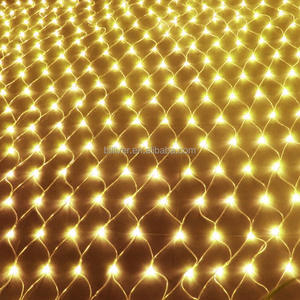 Filet de pêche extérieur étanche à <span class=keywords><strong>LED</strong></span> en maille Lampes décoratives pour arbustes de rue Lumières de grille du Nouvel An et de Noël - Product Image 4