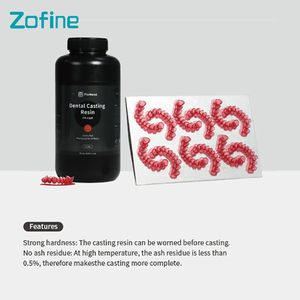 Résine d'impression 3D dentaire photopolymérisable Z94R - Résine photosensible pour modèles dentaires orthodontiques pour les laboratoires dentaires - Product Image 1