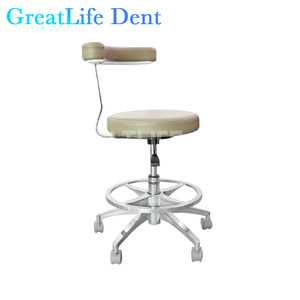 Silla de Trabajo para Dentistas Greatlife Dent, Silla Giratoria Móvil para Dentistas, para Uso en Laboratorios Dentales, Hospitales y Clínicas - Product Image 5