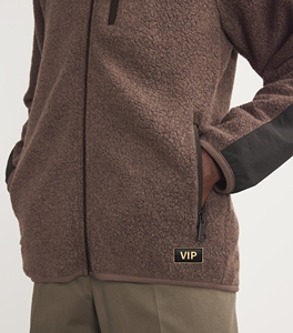 Veste en <span class=keywords><strong>jersey</strong></span> de luxe personnalisée veste Sherpa durable OEM impression numérique patchwork pour les activités de plein air - Product Image 5
