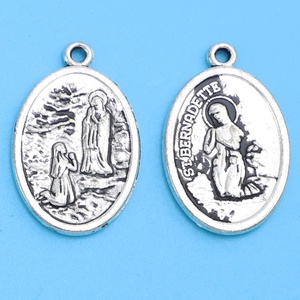Medalla de Santa <span class=keywords><strong>Bernadette</strong></span> de 1 Pulgada, Nuestra Señora de la Gruta de Lourdes - Product Image 4