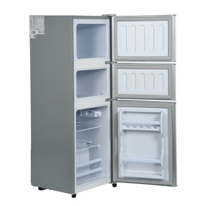 <span class=keywords><strong>Réfrigérateur</strong></span> <span class=keywords><strong>combiné</strong></span> électrique vertical de portes triples de grande capacité de 158L pour l'équipement de réfrigération de maison ou d'hôtel - Product Image 2