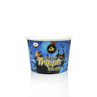 Gobelet à crème glacée à paroi simple en papier kraft recyclé, écologique, jetable, avec logo personnalisé imprimé, 4 oz, 32 oz, couleur personnalisée