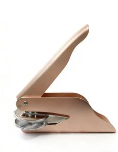 Machine à embosser manuelle en acier de style moderne pour papier/bois/cuir, outil de décoration, machine à impression décorative, <span class=keywords><strong>tampon</strong></span> à logo personnalisé pour le bureau - Product Image 5