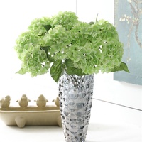 Bunga Hydrangea Artificial Real Touch, Diskon Besar, untuk Pernikahan, Latex Putih Hijau Biru, Buket Hydrangea untuk Natal, Paskah, dan Acara Lainnya