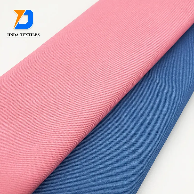 Jinda custom 65 Polyester 35 Cotton TC 20*16 120*60 twill 3/1Plainworkwear cotton twill fabric