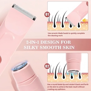 Tondeuse corporelle électrique sans fil personnalisée, étanche et rechargeable, <span class=keywords><strong>pour</strong></span> l'épilation des zones intimes (entrejambe, maillot, pubis) <span class=keywords><strong>pour</strong></span> hommes et femmes - Product Image 2