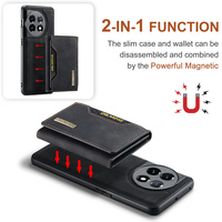 Pour Oneplus 12 11 10 Pro 13 Couverture Arrière Original DG. Étui antichoc en cuir avec porte-monnaie magnétique détachable MING M2