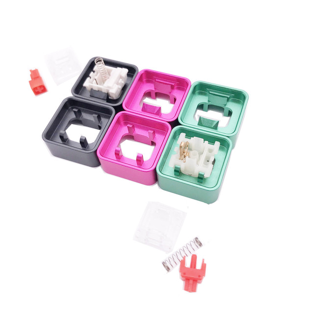 2-in-1 CNC Metal One Piece Double Sided Kailh Cheer Gateron Mechanical Keyboard Switch Opener Dual-Sided Keypad Switch Opening