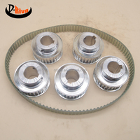 Polea Plana de Aluminio Personalizada de Alta Precisión Gt1 Gt1.5 Gt2 Gt3 Gt5, Ancho de Correa 6mm 10mm, OEM