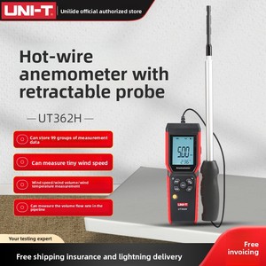 Anemómetro de Hilo Caliente Uni-T UT362H, Instrumento Digital de Alta Precisión Tipo Split para Medir Velocidad del Viento, Volumen de Aire y Temperatura del Aire - Product Image 3