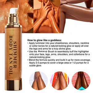 <span class=keywords><strong>Spray</strong></span> de Brillo Corporal, Aceite Iluminador Líquido para Bronceado, Maquillaje Iluminador para Cuerpo, <span class=keywords><strong>Bronceador</strong></span> Corporal para <span class=keywords><strong>Piernas</strong></span>, Cabello, Rostro y Clavícula - Product Image 2