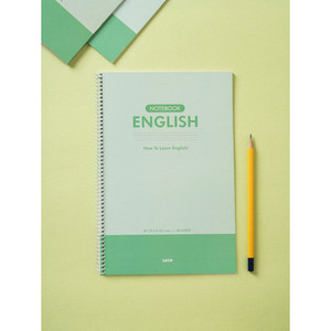 Cuadernos en inglés para estudiantes de secundaria, 30 hojas, 100 páginas internas, encuadernación térmica, tamaños B5 A5, cubierta de PVC para escribir - Product Image 1