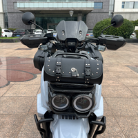 Scooter Populaire Grande Puissance TANK Moto 125cc Scooter 125CC avec Sac en Cuir Cyclomoteur à Essence Scooter 50cc