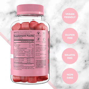 Private Label Bio Keto Apfel essig Gummies Kräuter ergänzung für Erwachsene Gewichts verlust Schönheit für flache Bauch Ergänzung - Product Image 2