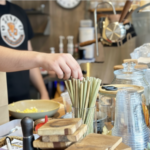 Pailles en herbe naturelle écologiques de 200 mm, non emballées, en herbe de laitue, 10/20 pièces/lot, pailles biodégradables pour le camping, utilisation à chaud/à froid - Product Image 5