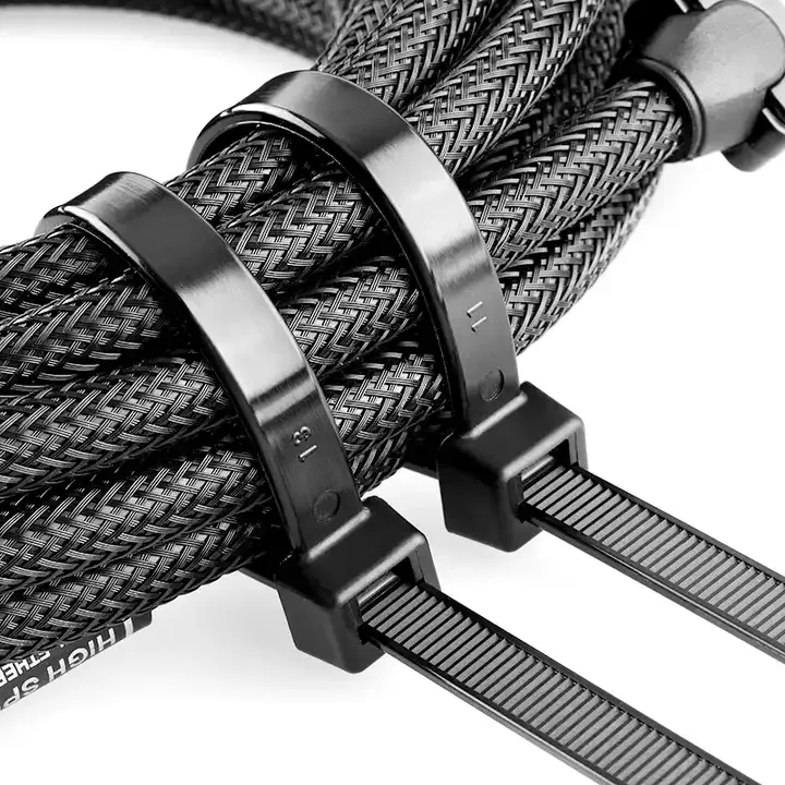 ไนลอน 66 Zip Tie ที่ถอดออกได้ 50 ชิ้น Mulit สีทนความร้อนสายพลาสติกผูก