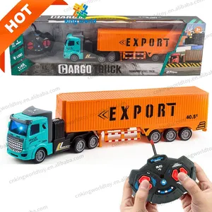 Realistische Container Truck Rc Auto 'S Speelgoedcontainer Auto Set Truck Logistiek Truck Voertuigen Speelgoed Hobby Laaddrager Tractor Trailer