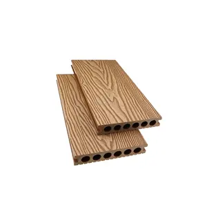 Hot Sale composite decking Outdoor Floor Wood 3D Texture Engineered Flooring 25mm thickness wpc decking