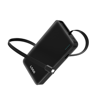 Notfall-Powerbank 10000mAh mit Solarfunktion, Doppel-Taschenlampen, Kompass und Kabeln - Solarladegerät für Alle Handys
