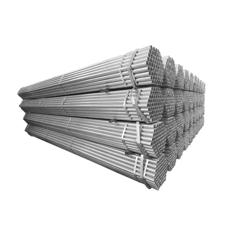 Hot Dip Galvanized Round Steel Pipe / Gi Pipe Pre Galvanized Steel Pipe Galvanized Tube For Construction