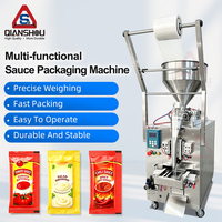 Mesin Pengemas Saus Tomat Otomatis Penuh 5-200ml Sachet Kecil Segel Samping Vertikal