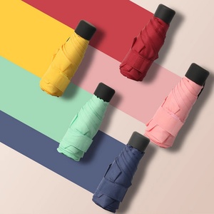 Custom Mini <b>Umbrella</b> with Logo-Business Gifts Manual Windproof Foldable Pocket Size <b>Umbrella</b> (Straight Style) - Product Image 5