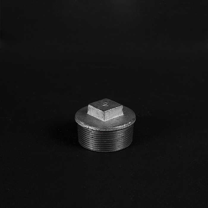 banded cast malleable iron plain plug pipe fittings