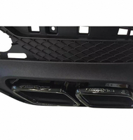 Diffuseur arrière GLE63 de haute qualité avec double sortie d'échappement pour GLE W166 2015-2019 Sport
