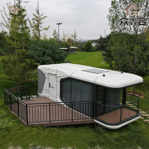 高品质快速建造预制钢胶囊酒店苹果舱防水集装箱房客厅家庭办公室 - Product Image 6