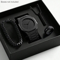 Reloj de Pulsera para Hombre 2026, de Lujo Ligero, Minimalista, de Alta Gama, con Correa de Silicona, Esfera Negra Grande, Manecillas Analógicas