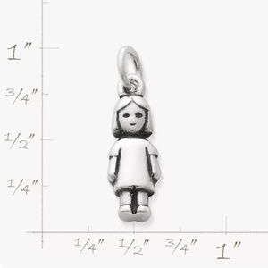 Ciondoli Fai-da-Te a Forma di Bambina in Argento Sterling 925, Pendenti per Bambini Incidibili, Vendita all'Ingrosso Personalizzata - Product Image 3