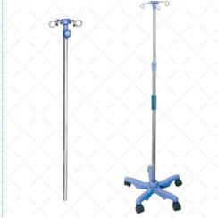 Support IV en acier inoxydable réglable 1,2-2 m pour équipement médical d'infusion hospitalière - Product Image 4