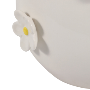 Vaso in ceramica a goccia con decorazioni floreali in rilievo per l'arredamento del soggiorno, vaso moderno in stile boho per decorazioni floreali per la casa - Product Image 6