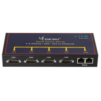 Dispositivo serial Ethernet de 4 puertos RS485/422/232 a 2 puertos para uso en Servidores Industriales