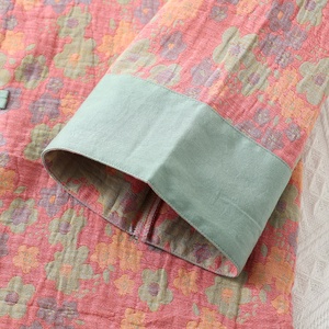 中式女款纯棉纱布睡衣春秋板扣外穿家居服 - Product Image 5