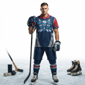 Maillots de hockey personnalisés pour hommes en gros. Maillots de hockey à col en V. Maillots de hockey à manches courtes Transformed - Product Image 3