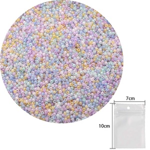 20 g/sac perles de rocaille en verre crème de haute qualité 2mm faites à la main bricolage perles de rocaille en vrac pour la fabrication de bijoux bracelet à bricoler soi-même faisant des perles - Product Image 6