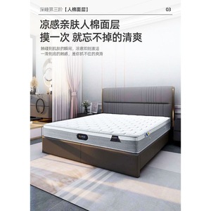 Hongxiang Home Furnishings Deep <b>Sleep</b> Mattress Individually Pocketed Springs Medium Firm <b>Light</b> Gray Child Use - Product Image 3