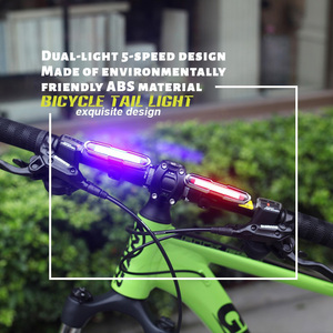 Nueva Luz Trasera <span class=keywords><strong>para</strong></span> <span class=keywords><strong>Bicicleta</strong></span> LED COB de 300 Lúmenes, 4 Modos, Impermeable IPx4, Recargable por USB, Advertencia de Seguridad <span class=keywords><strong>para</strong></span> Ciclismo Nocturno - Product Image 4