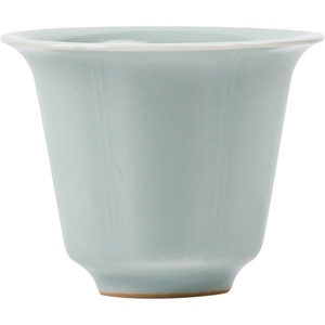 Taza de Té Pequeña Guanlan Tianqing Ru Kiln, Hecha a Mano, de Porcelana, Forma Cilíndrica, Color Azul Cielo, para Degustación de Té Kung Fu, Taza Individual - Product Image 5