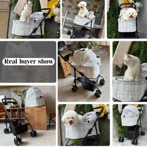 Cochecito Plegable Portátil y Cómodo JXB Premier de 4 Ruedas para <span class=keywords><strong>Perros</strong></span> y Gatos - Product Image 2