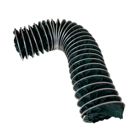 Tuyau de ventilation industriel flexible en toile résistante au feu et aux hautes températures, à triple protection