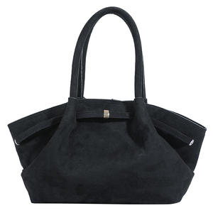 Bolso Tote Retro de PU de Gran Capacidad para Mujer, Novedad Otoño-Invierno, de Alta Gama, con Cierre de Cremallera Sencillo y Costuras de Cadena, de Poliéster - Product Image 3